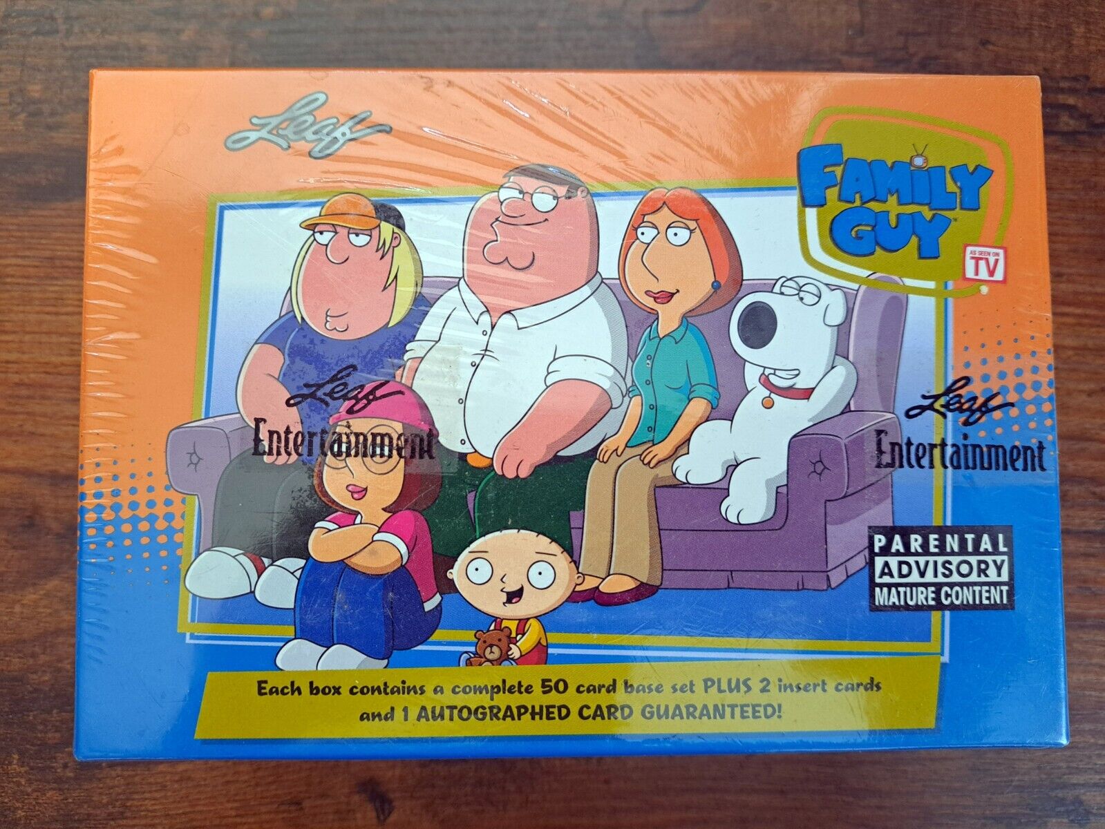 2011 LEAF FAMILY GUY FACTORY SEALED BOX SET -  CARRIE FISHER OR MARK HAMIL AUTO?