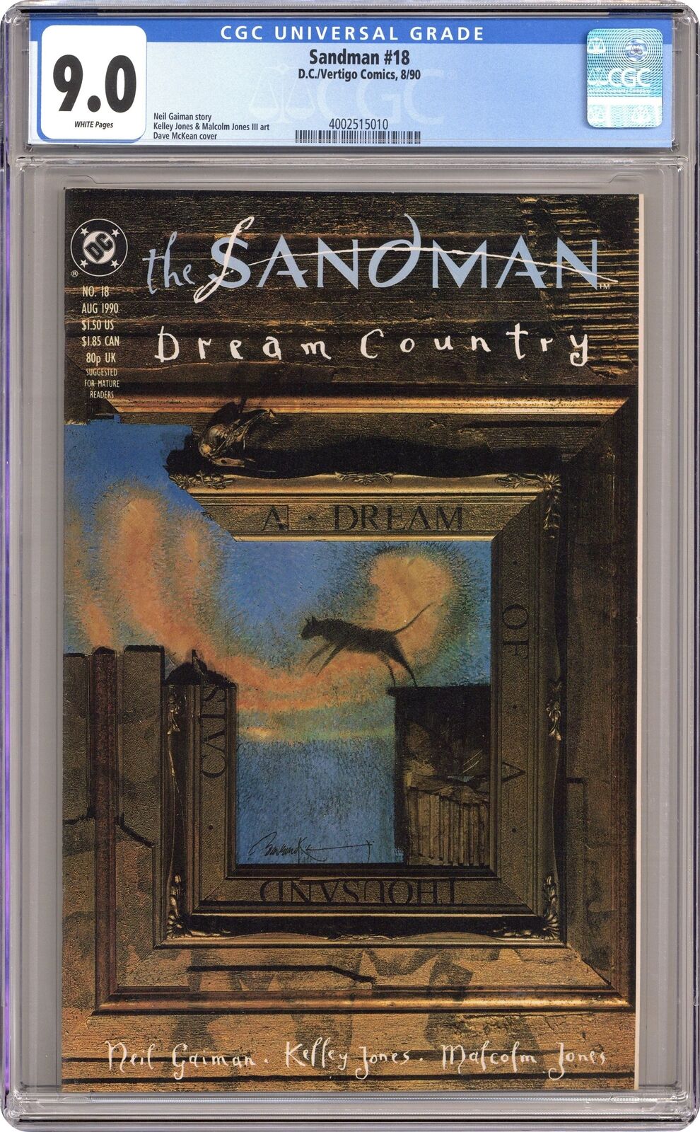 Sandman #18 CGC 9.0 1990 4002515010