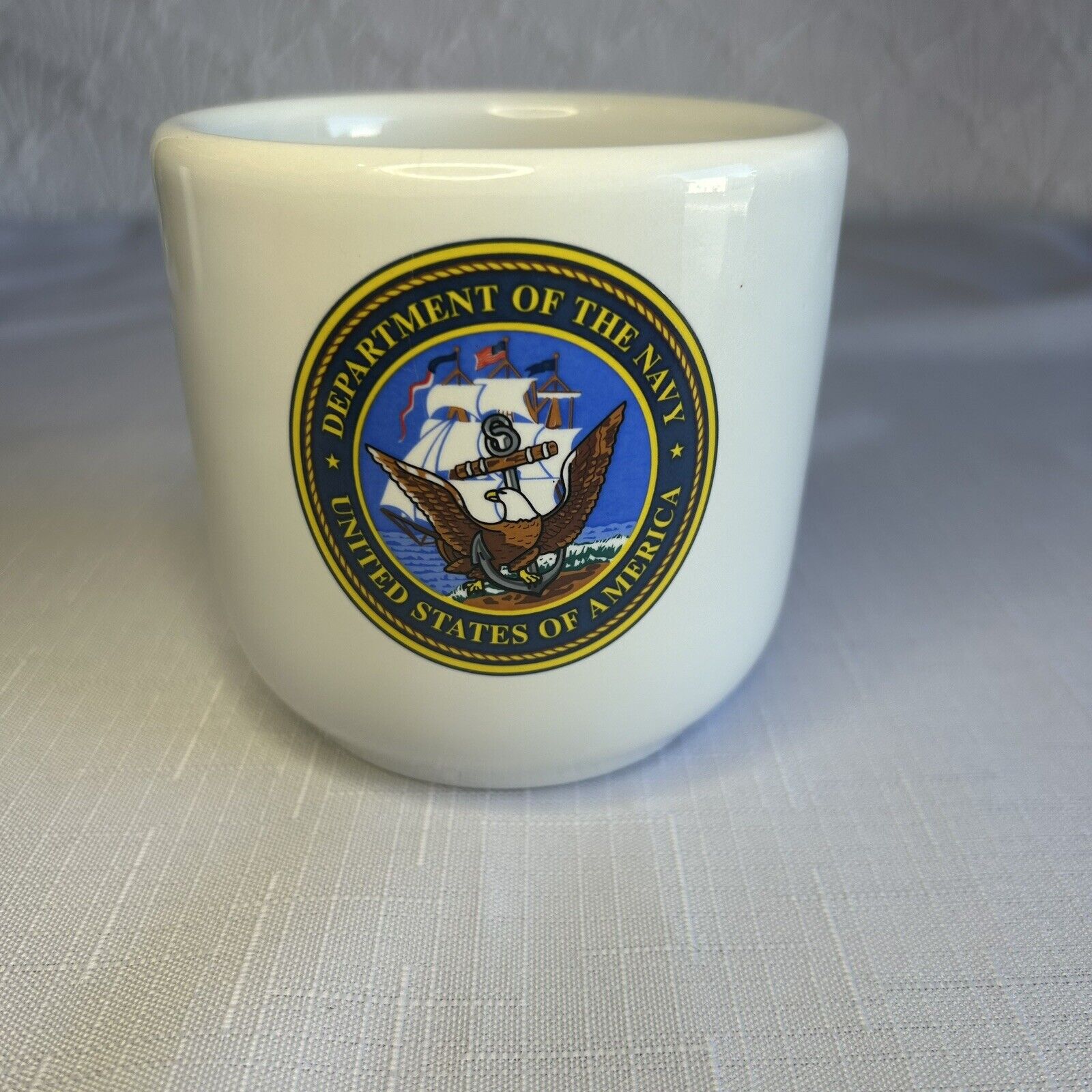 Seal Of The Department of the Navy Handleless Mess Deck Mug - Made In USA A92