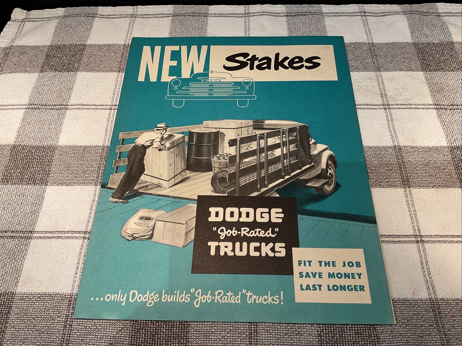 1948 Dodge Stake trucks original sales brochure