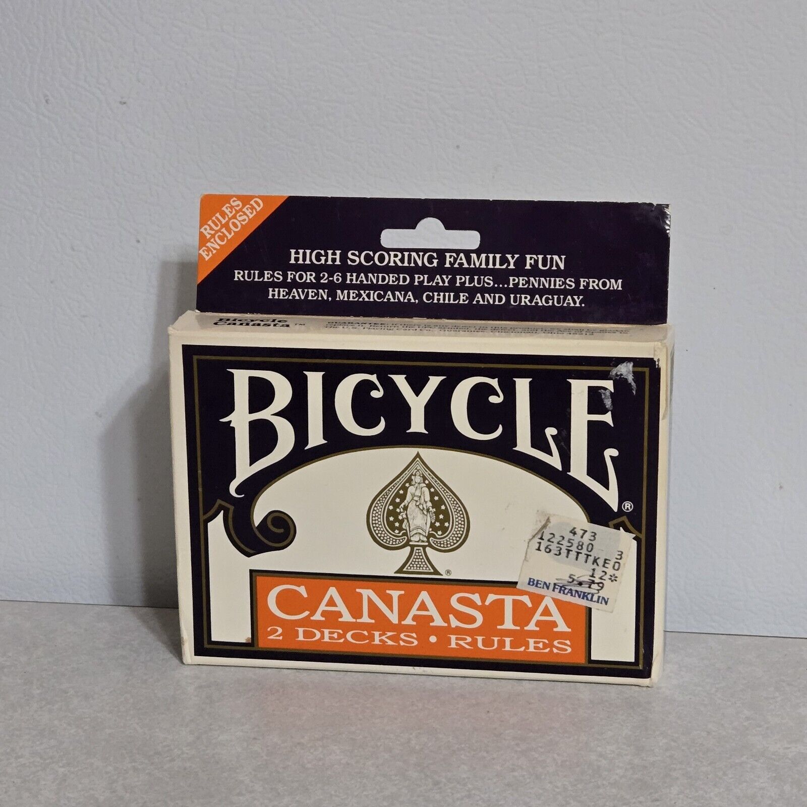 Vintage 1995 NEW Bicycle Canasta 2 Decks Sealed Playing Cards And Rules NEW
