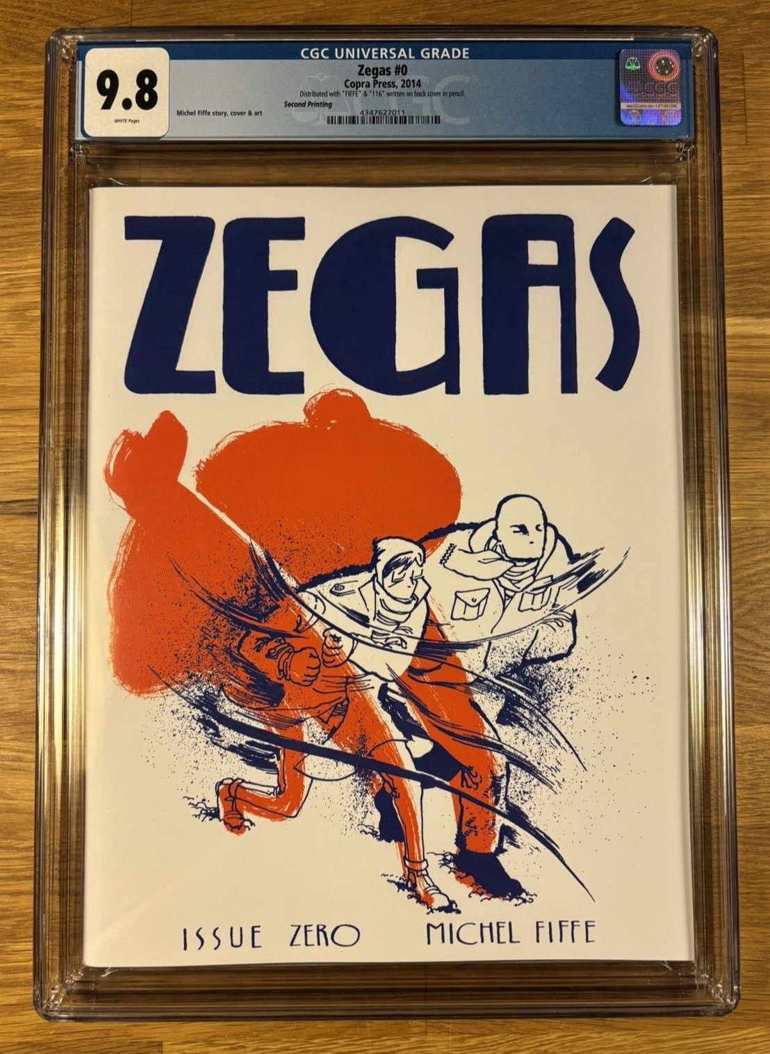 Zegas #0, (2nd print), 116/300 Fife (2014) CGC 9.8 NM/MT