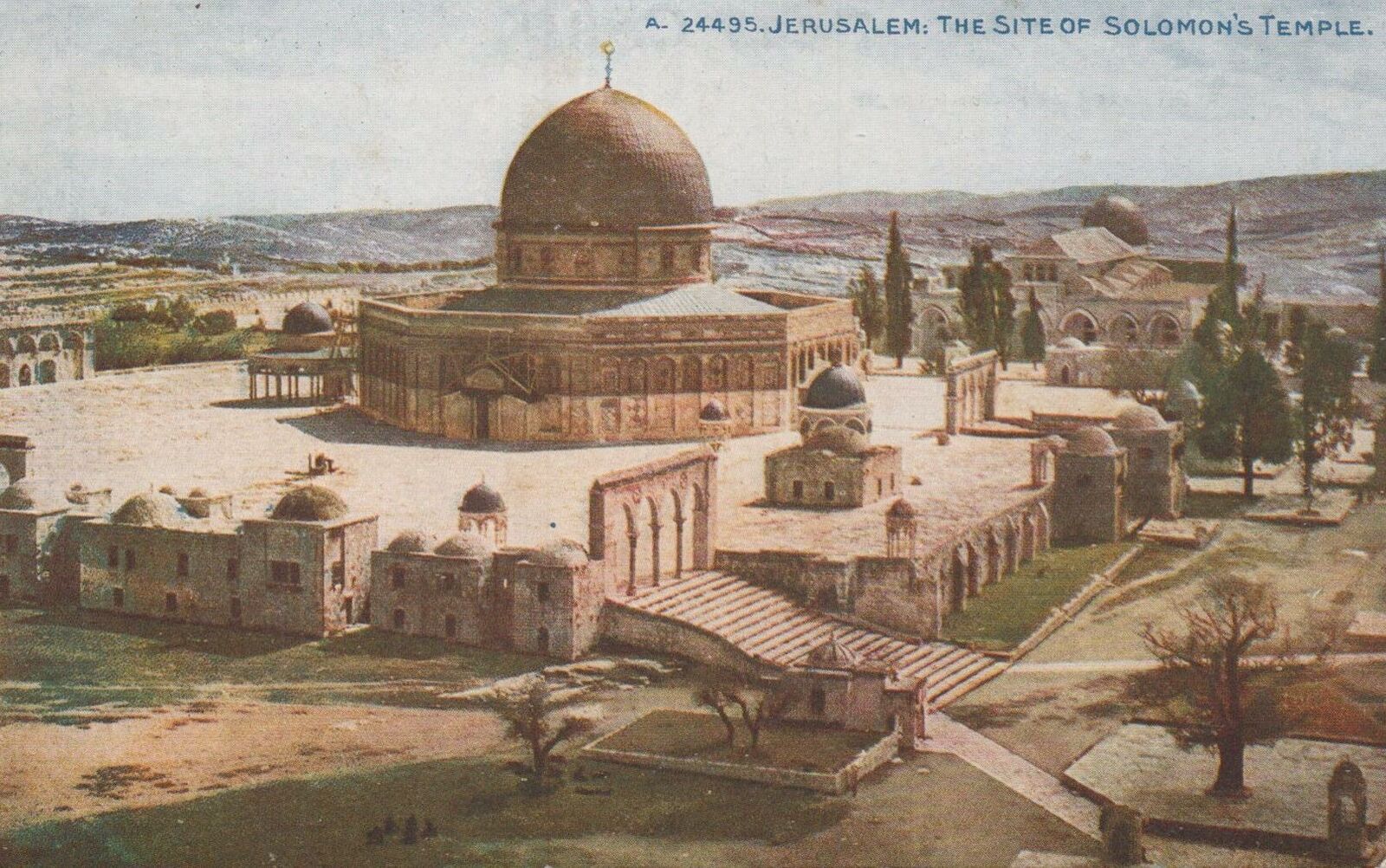 Postcard Site Solomon's Temple Jerusalem Israel 