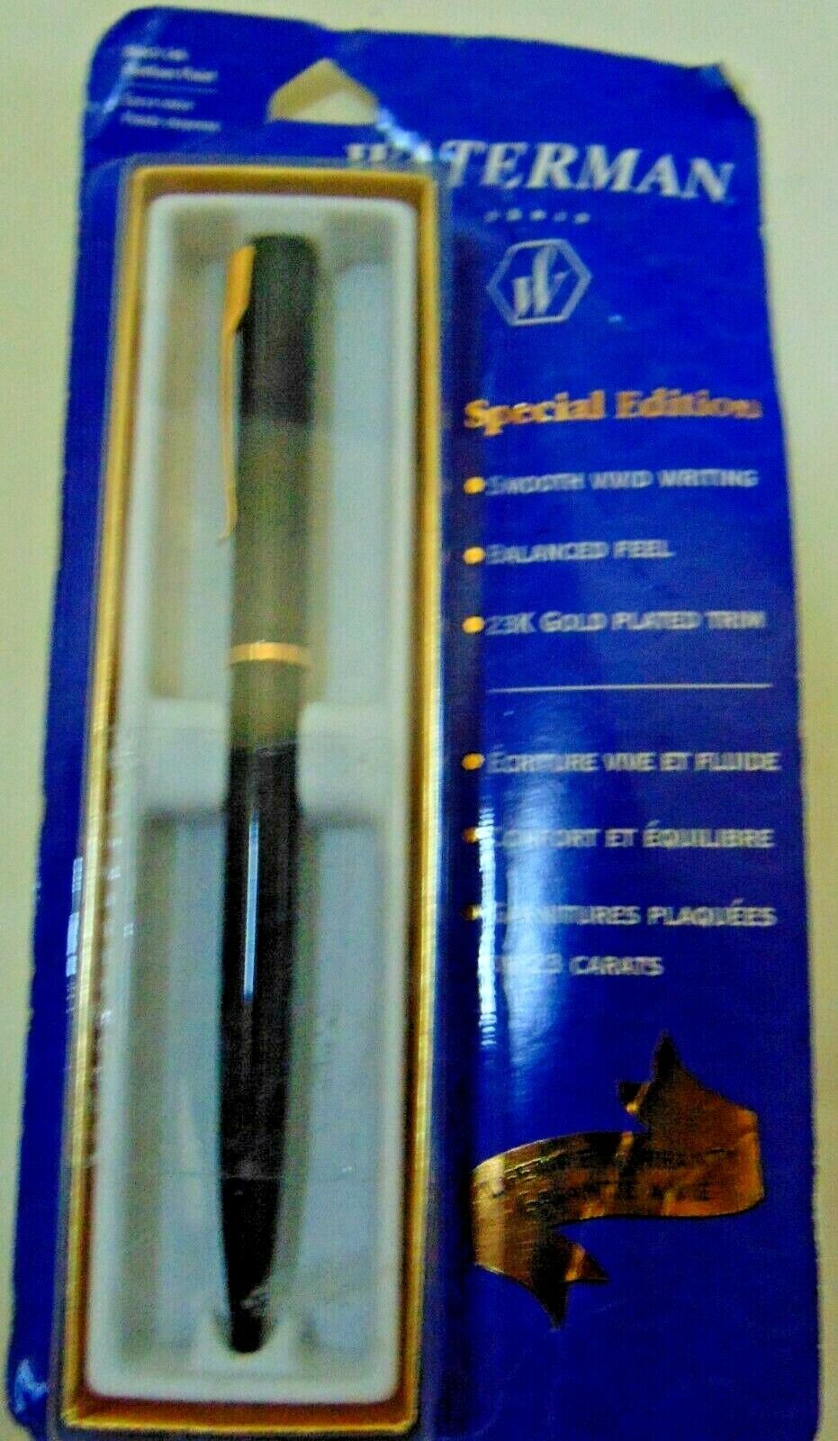 Waterman Paris Medium Point Pen - Black Ink (Special Edition)
