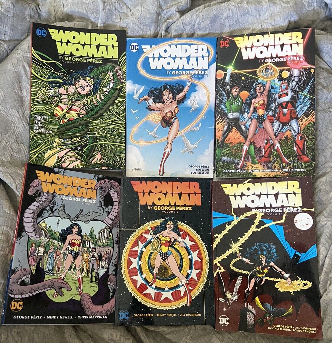 WONDER WOMAN GEORGE PEREZ 1,2,3,4,5,6 lot TPB Trade DC Comics Complete Set OOP