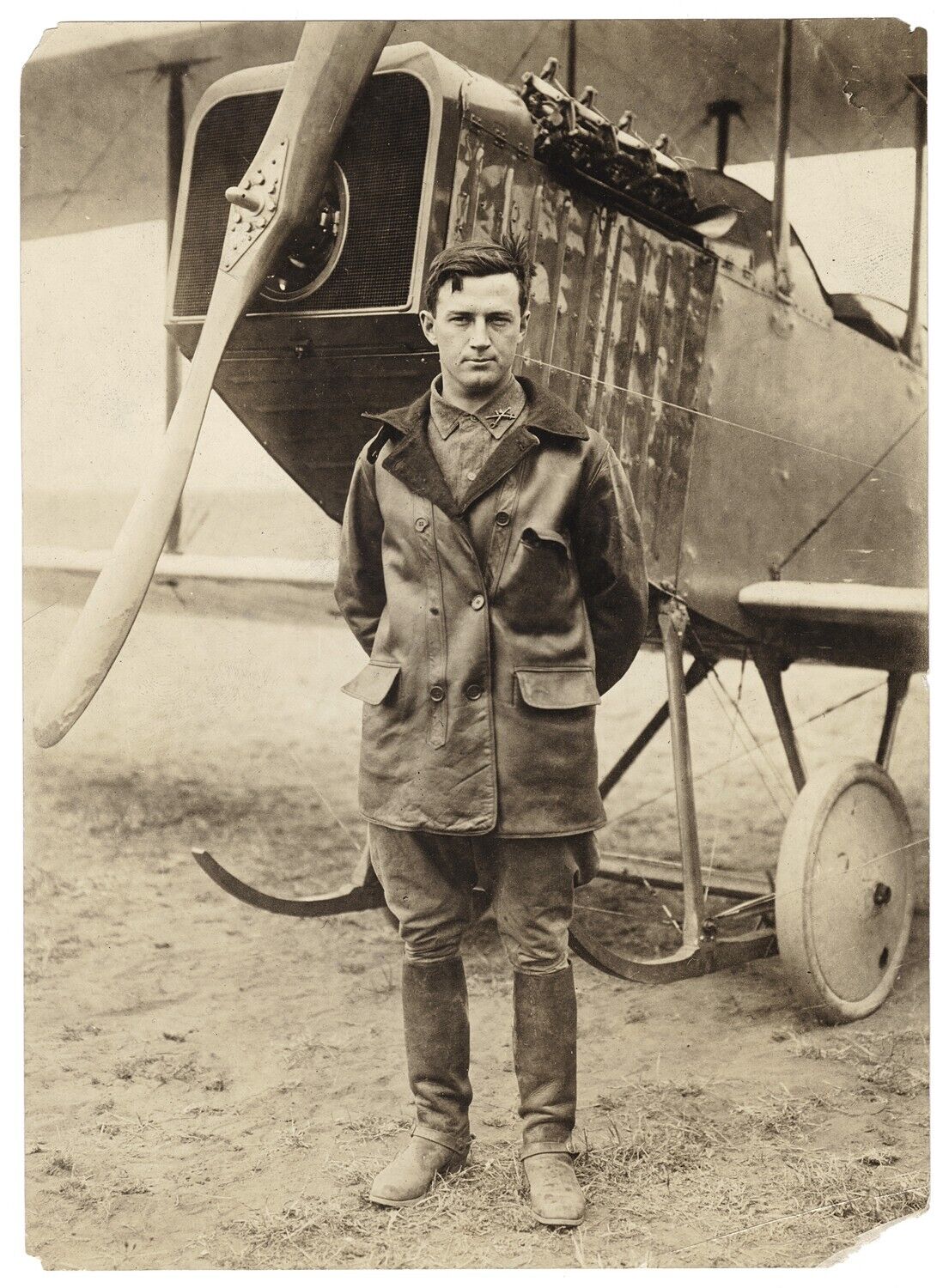c1915 Byron Q Jones Original Photo - Pioneer Aviator Pilot 1st Aero Squadron WW1