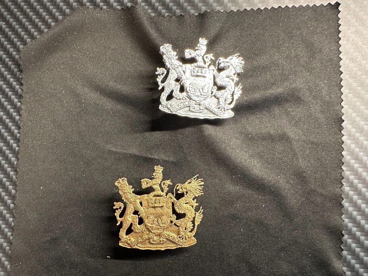 Two Set of Hong Kong British Emblem Pin 2 inches in size