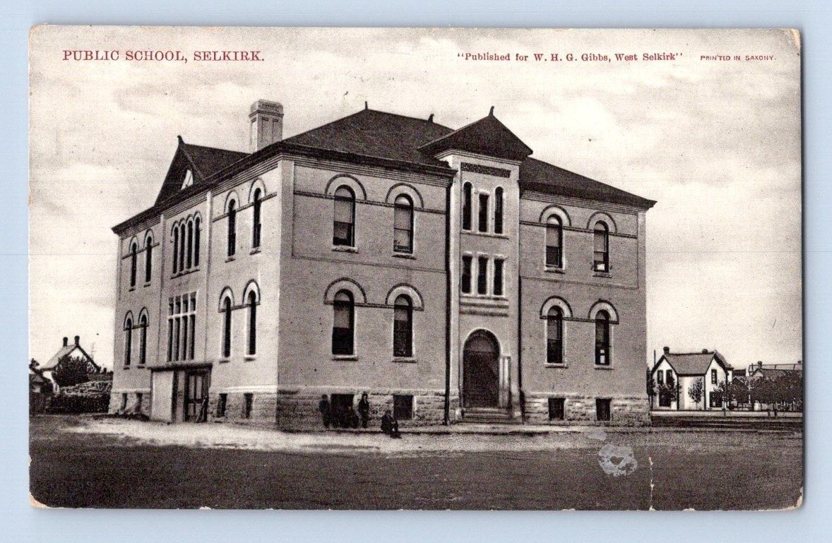 1907. PUBLIC SCHOOL. SELKIRK. POSTCARD DM2
