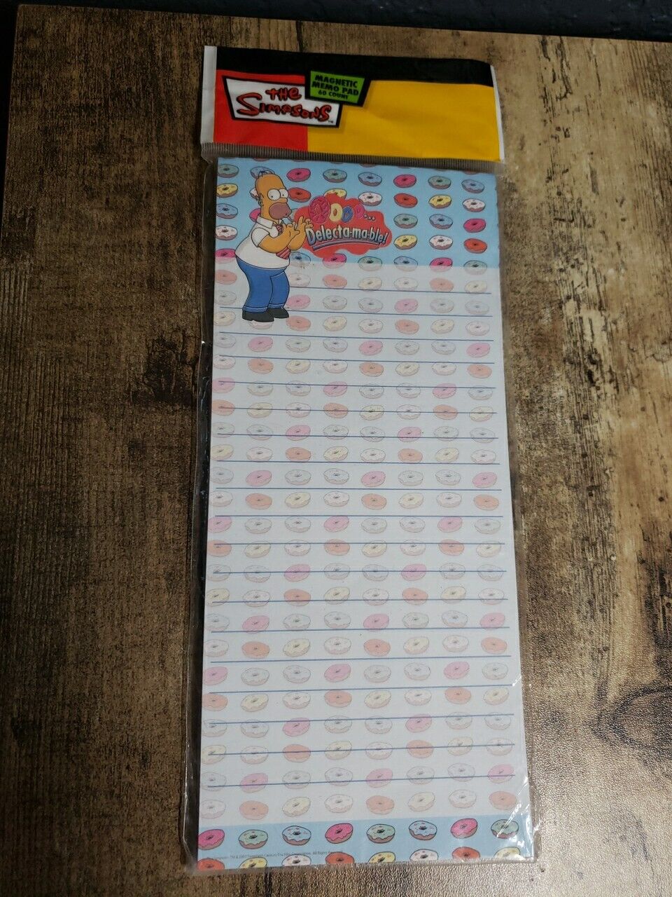 The Simpsons Magnetic Memo Pad, 60 Sheets - Homer & Donuts - Delecta-ma-ble