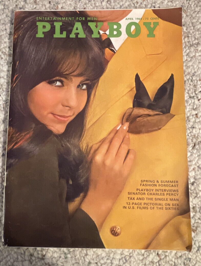 April 1968 Issue of Playboy Magazine - Gaye Rennie - Vintage Original Magazine