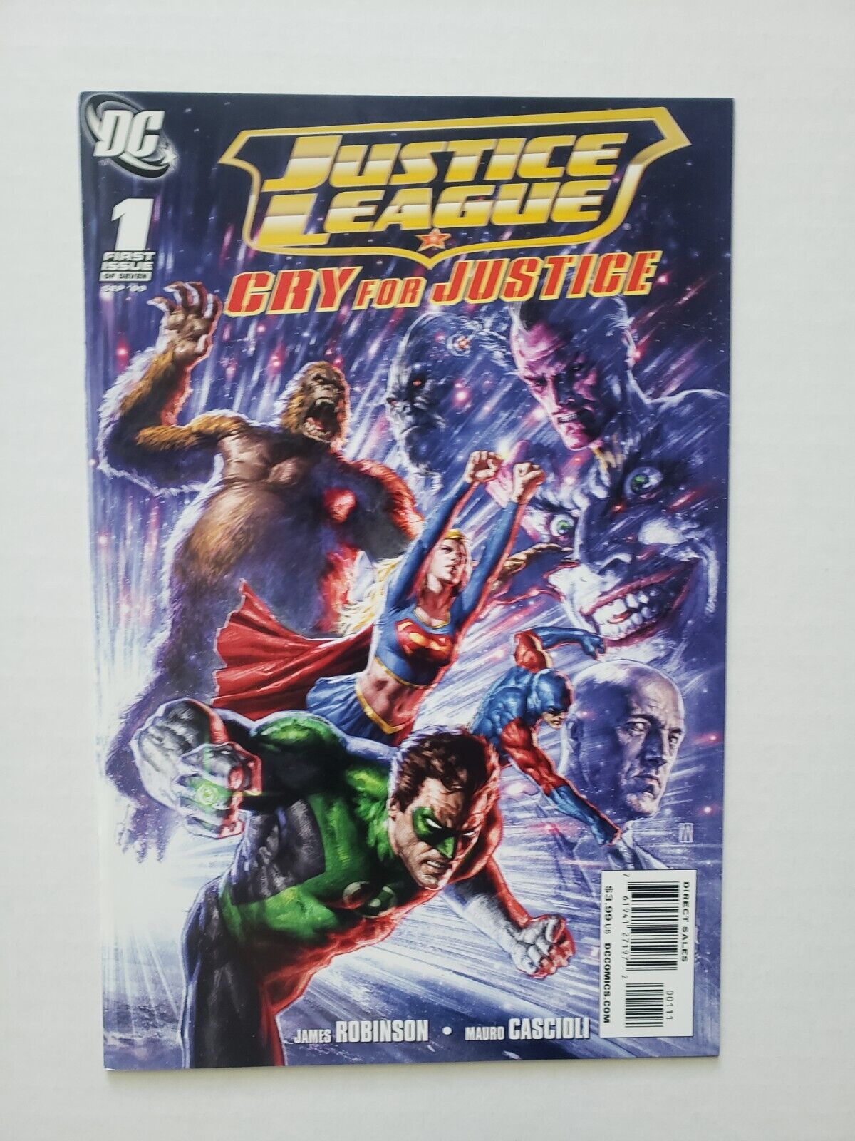 Justice League: Cry for Justice #1 (DC Comics September 2009) Near Mint +