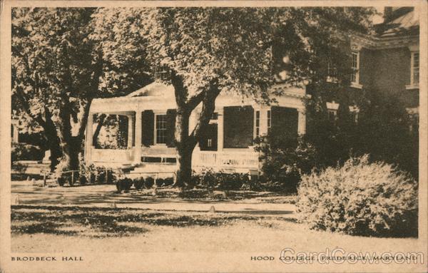 Frederick,MD Brodbeck Hall/Hood College Maryland Everett Waddey Co. Postcard