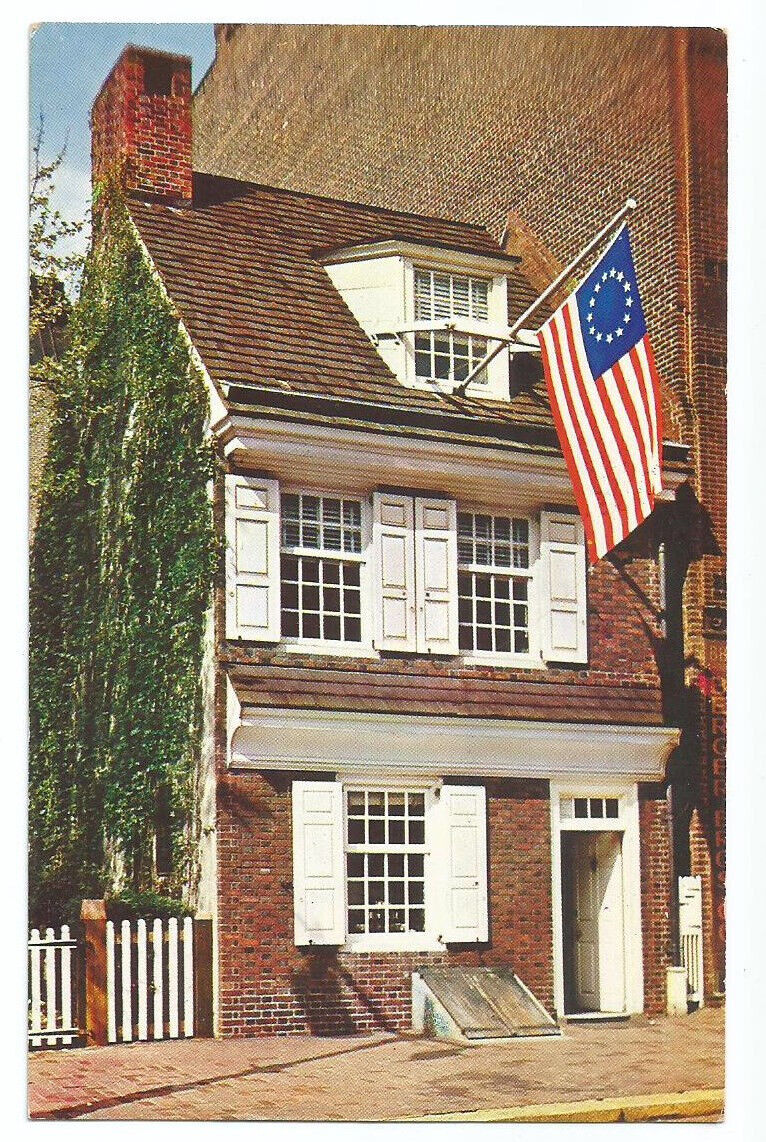 Philadelphia PA Postcard Betsy Ross House