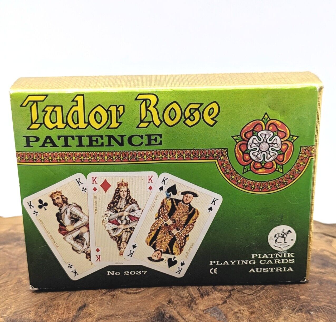 Tudor Rose Patience Piatnik Playing Cards With Instructions 2037 Made In Austria