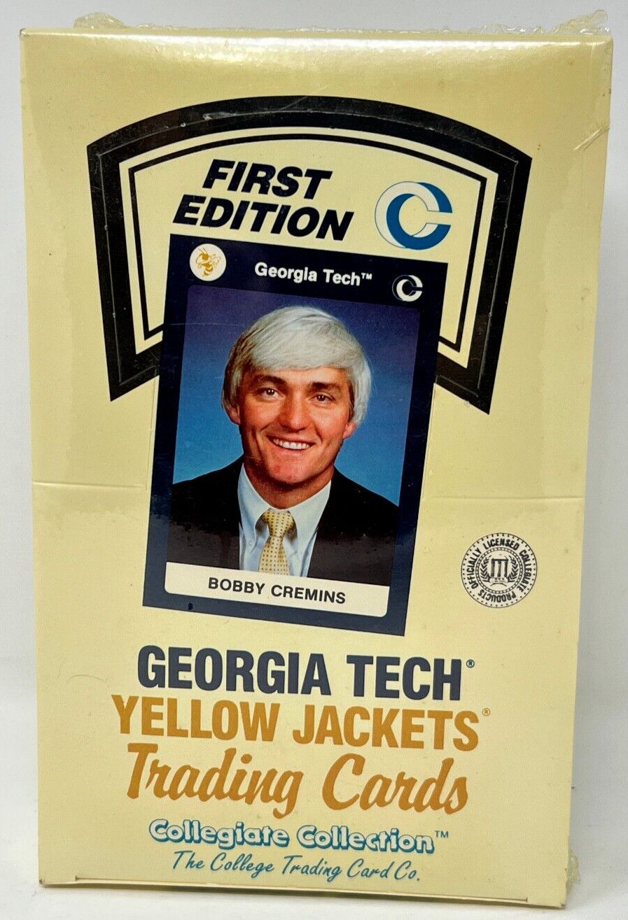 Georgia Tech Yellow Jackets College Trading Cards Factory Sealed 36-Pack Box