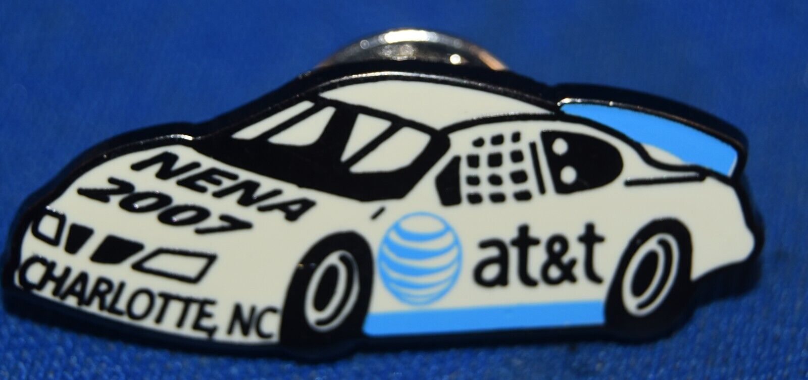 AT&T 2007 NENA 9-1-1 CHARLOTTE CONVENTION CLASP BACK ADVERTISING LAPEL/HAT PIN