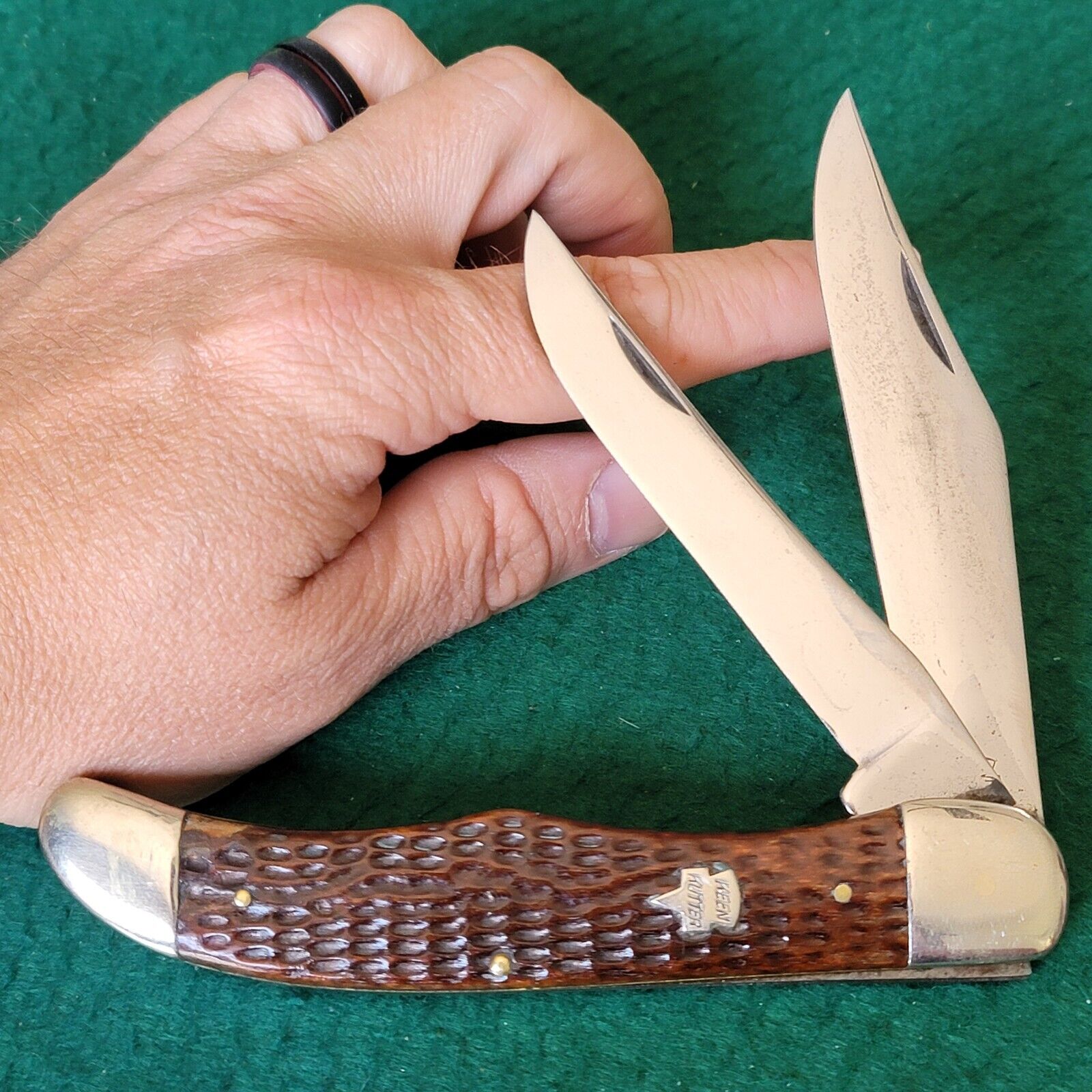 Old Vintage Antique Keen Kutter 843 Folding Hunter Pocket Knife