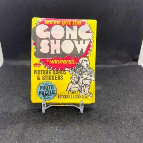 Two (2) 1977 Fleer GONG SHOW Trading Cards Sealed Wax Gum Pack