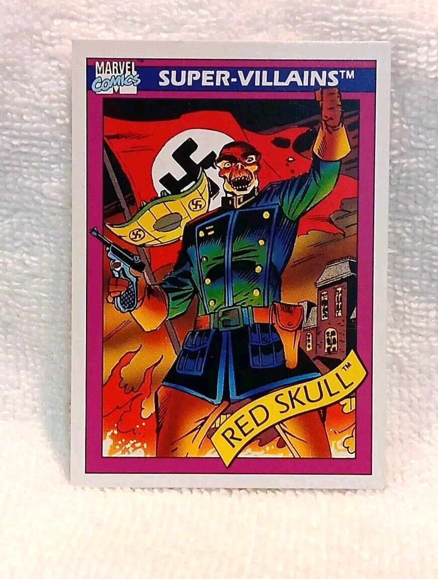 Red Skull 1990 Marvel Super Villains Impel Card #81