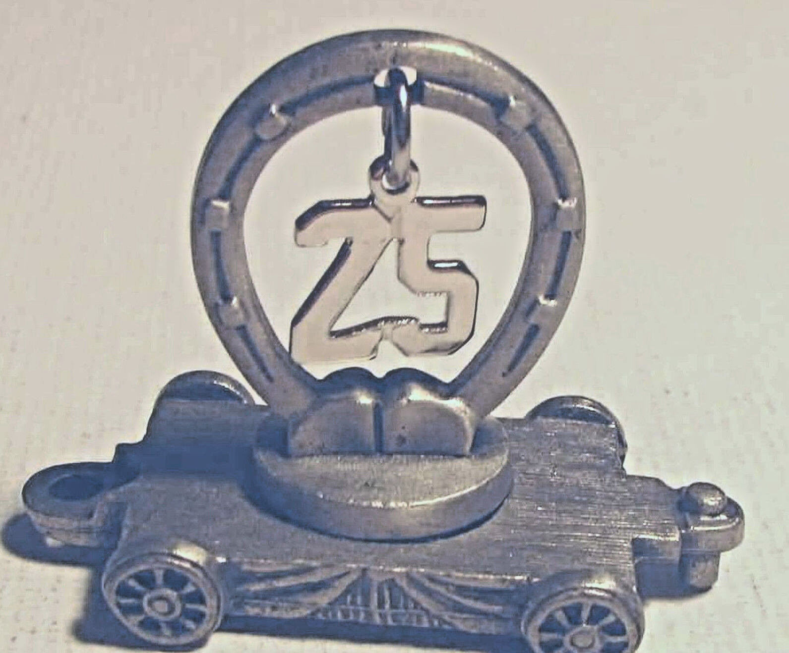 Figure 25 anniversary FORT lasting expression Train Flat Car Miniature Pewter