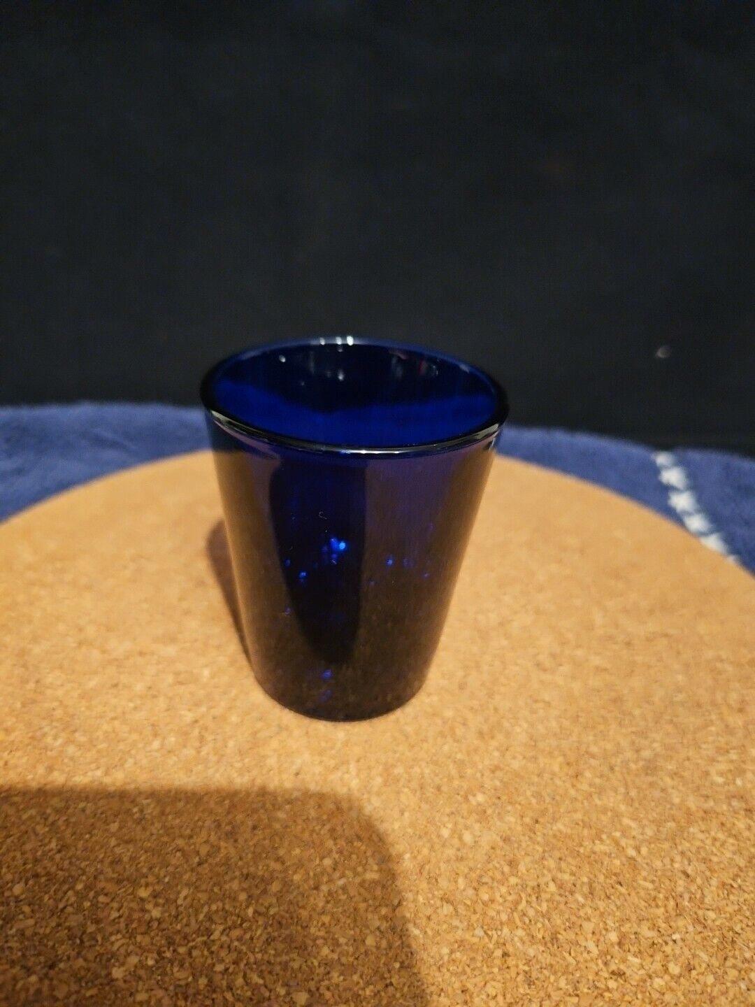 Vintage Cobalt Blue Shot Glass