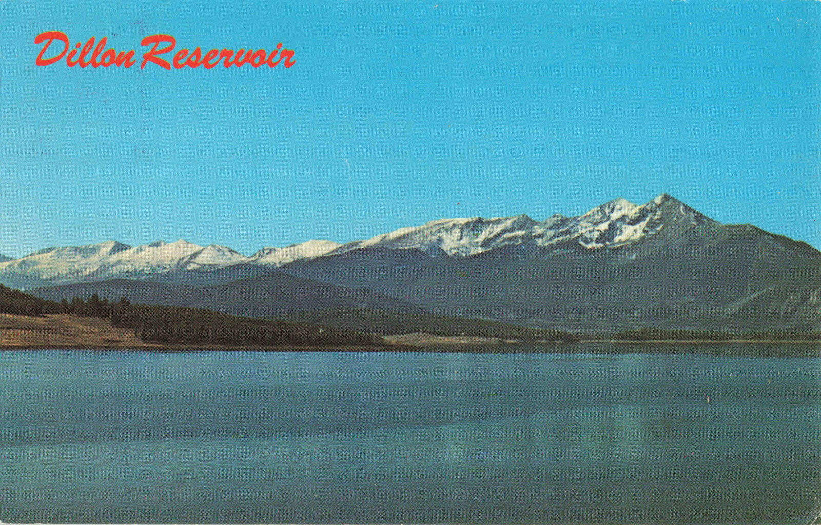 Postcard Dillon Reservoir Colorado
