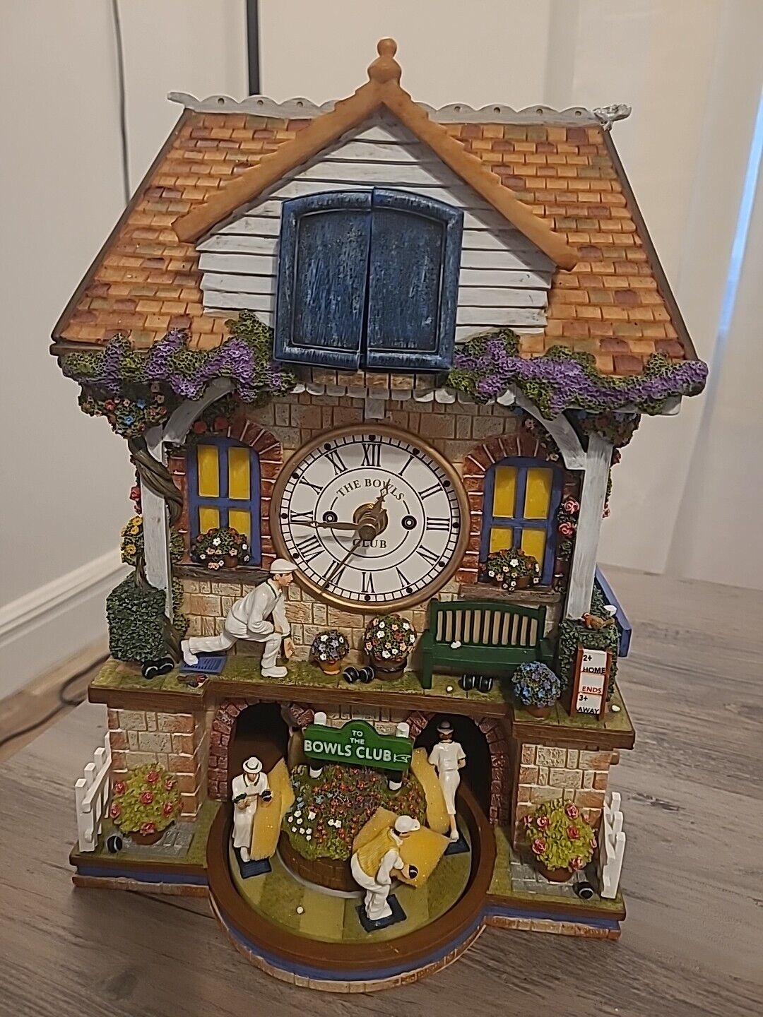 The Bradford Exchange Cuckoo Clock The Bowls Club FOR PARTS