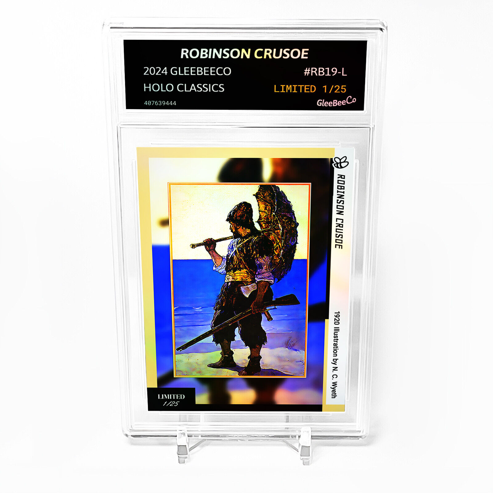 ROBINSON CRUSOE Art Card 2024 GleeBeeCo Holo Classics #RB19-L /25 Made