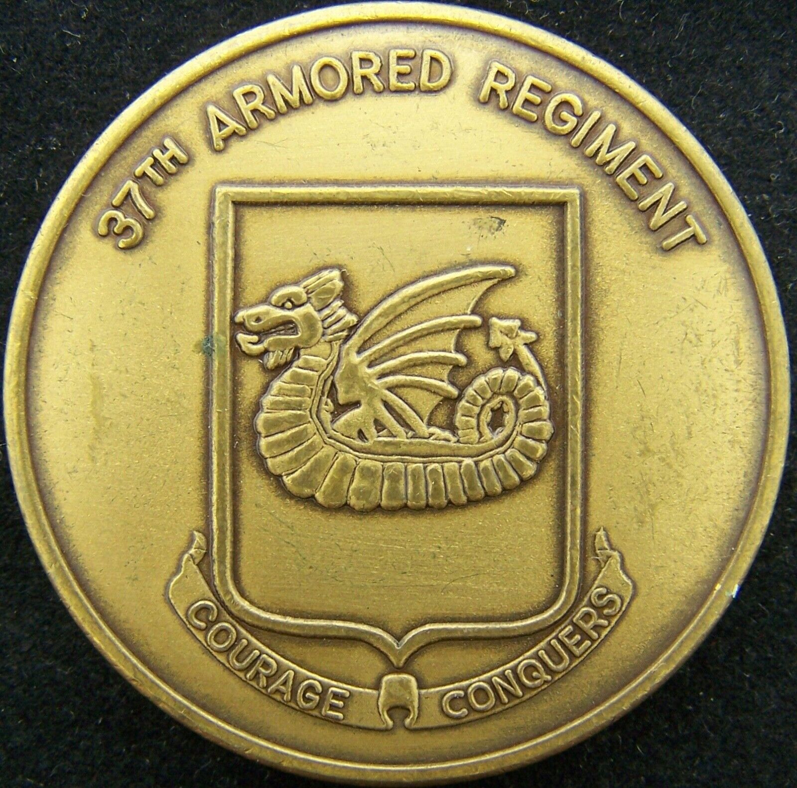 37th Armored Regiment Vintage Challenge Coin