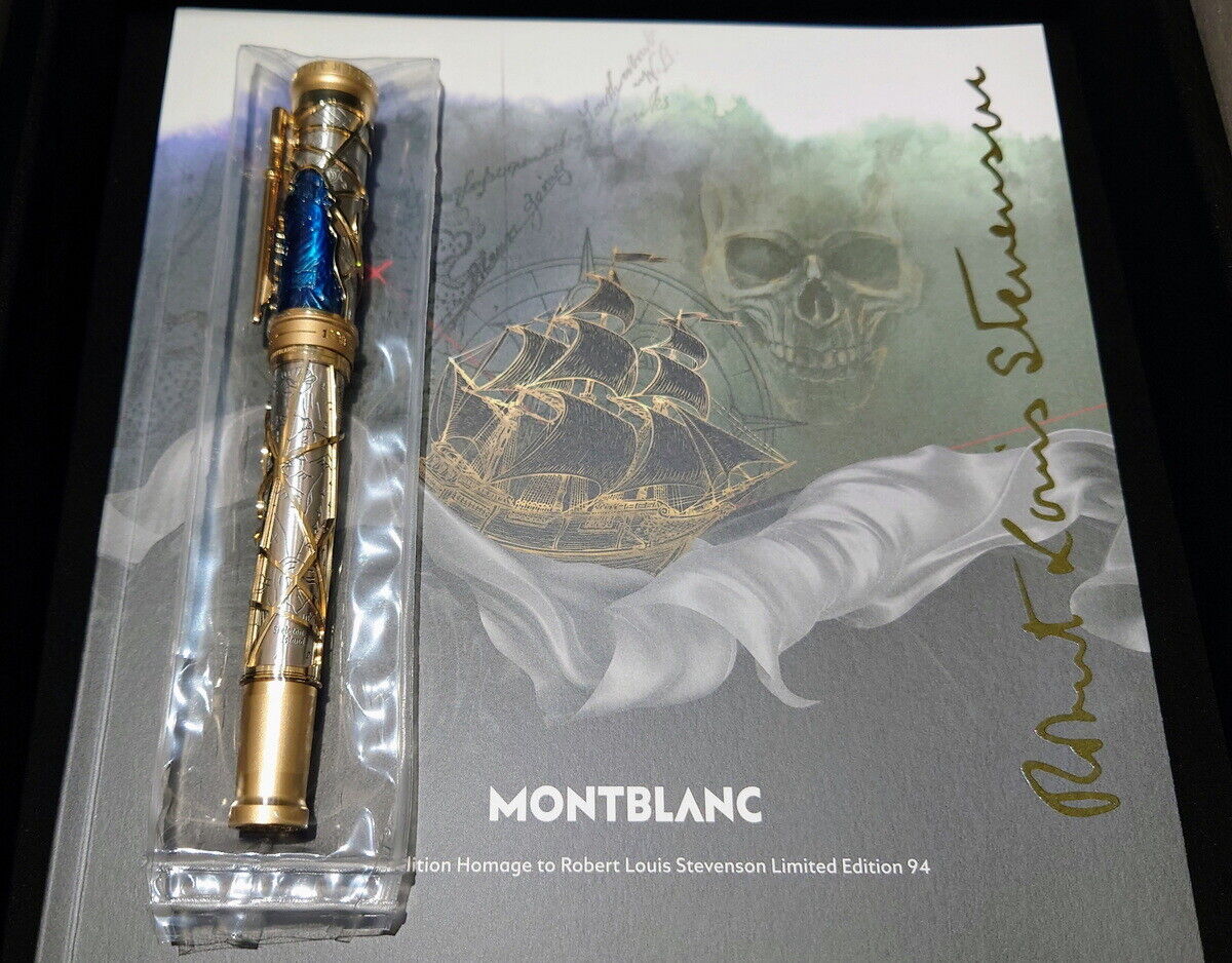 Montblanc 2023 Ltd Edition 94 Robert Louis Stevenson 18K Solid Gold Fountain Pen