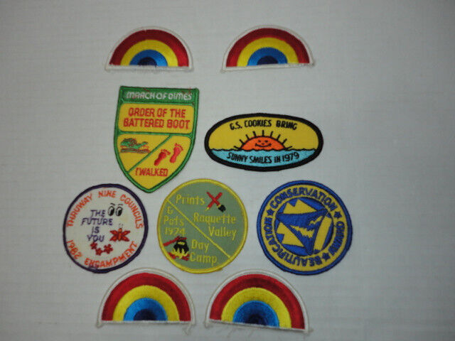 Lot Of 9 Vintage Girl Scout Badges