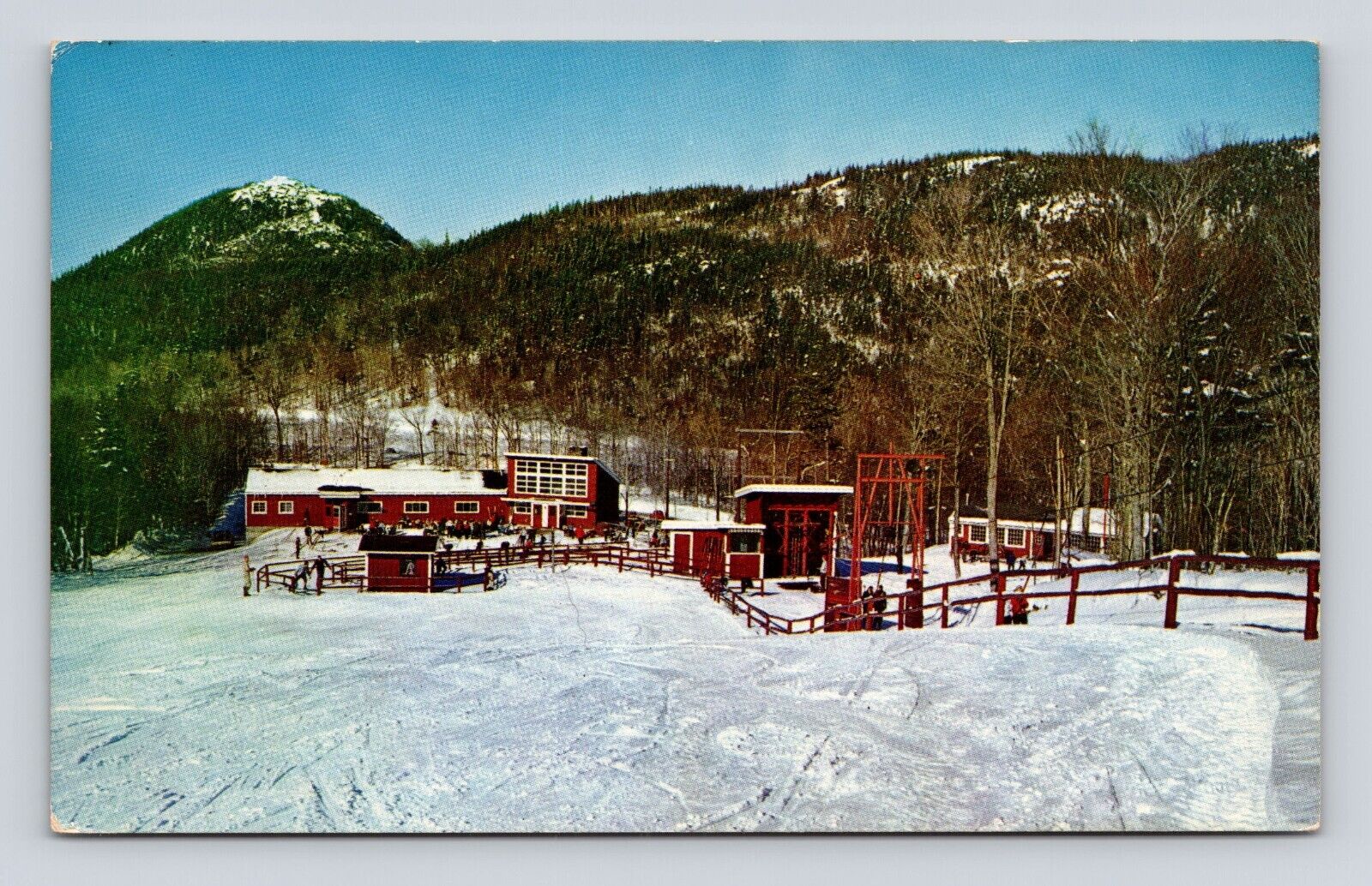 Old Postcard Roland Peabody Slopes Cannon Mountain Franconia Notch NH