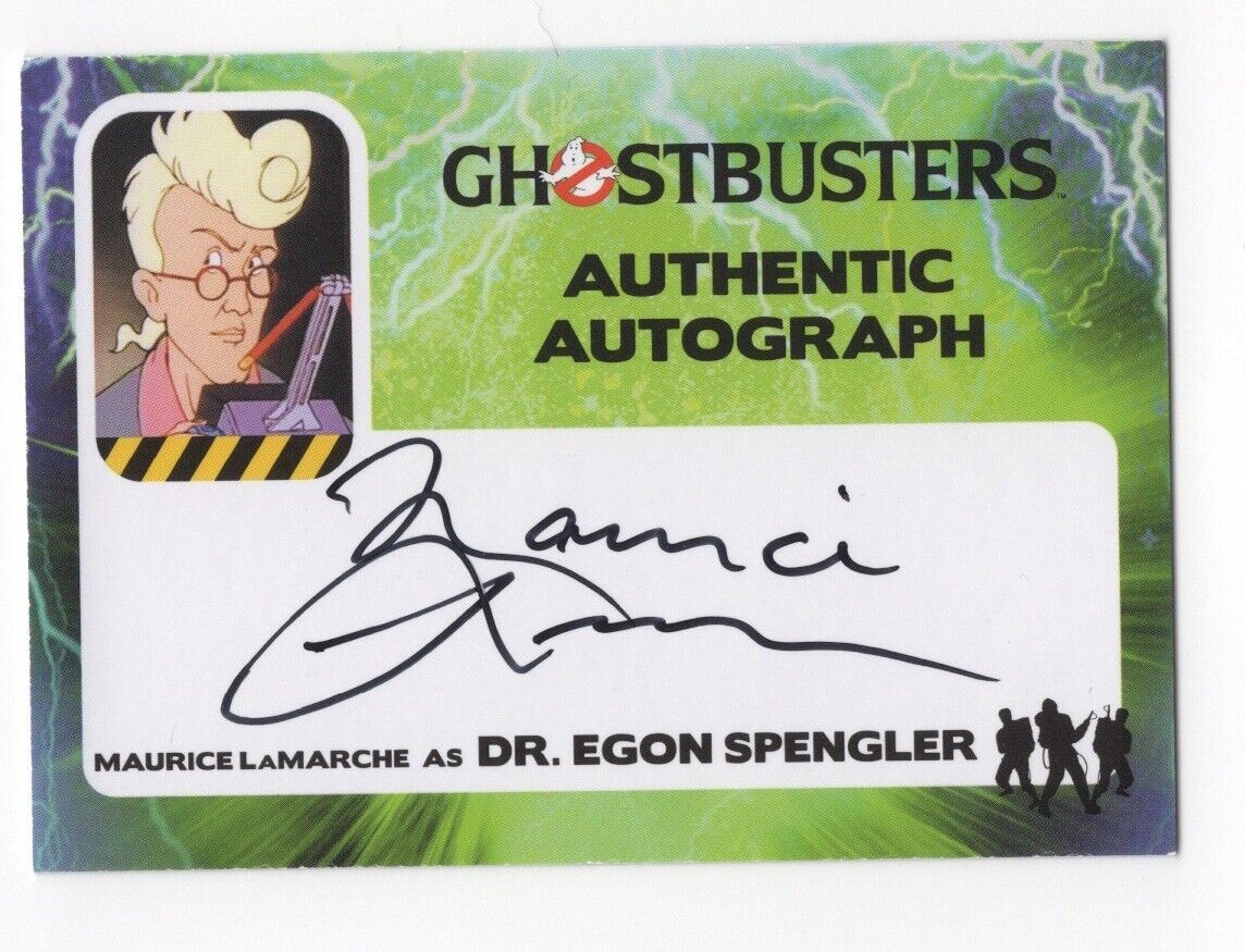 Maurice LaMarche as Dr. Egon Spengler Ghostbusters Autograph Card Auto #ML