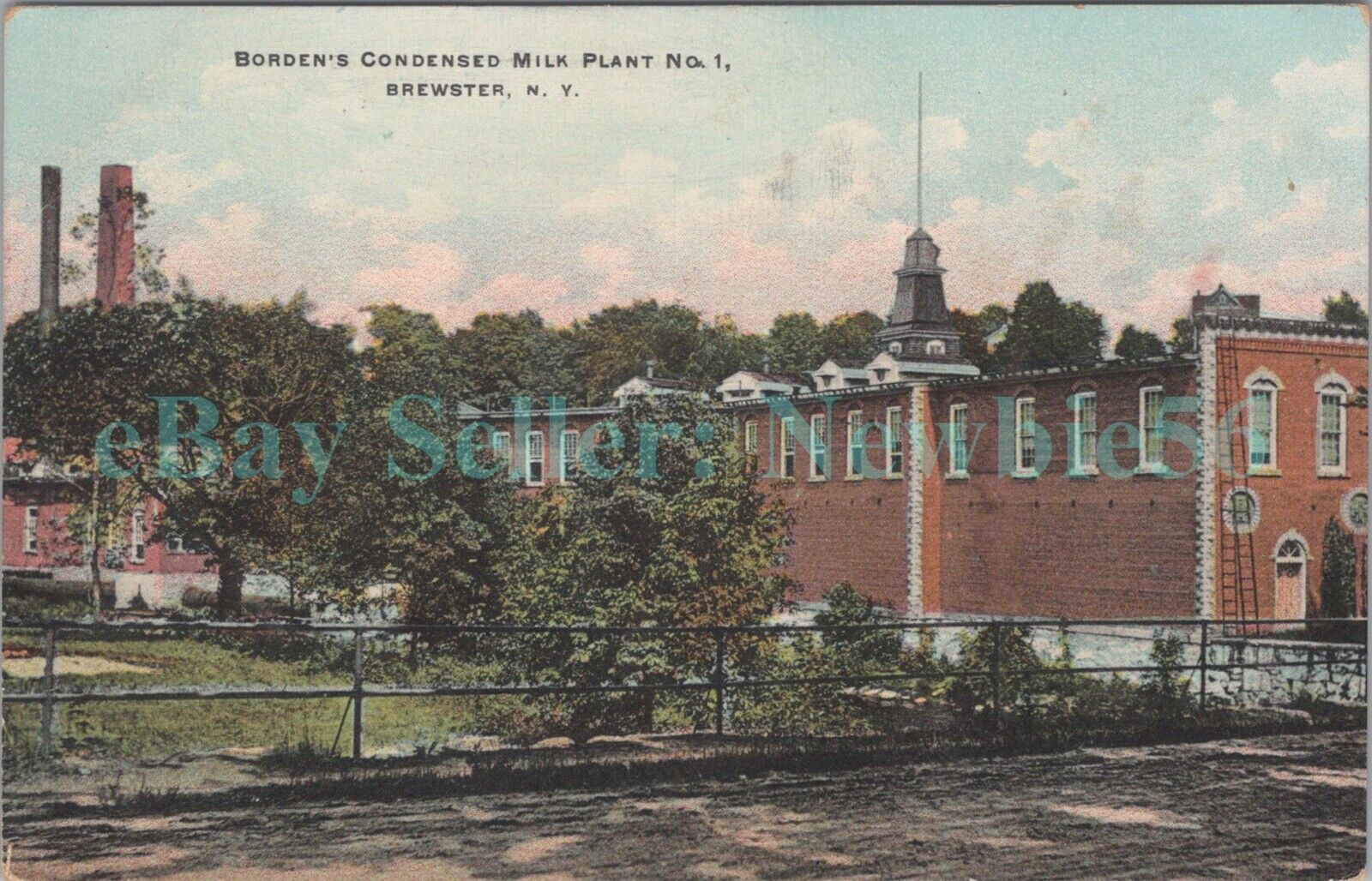 Brewster NY - BORDENS CONDENSED MILK PLANT CREAMERY - Postcard