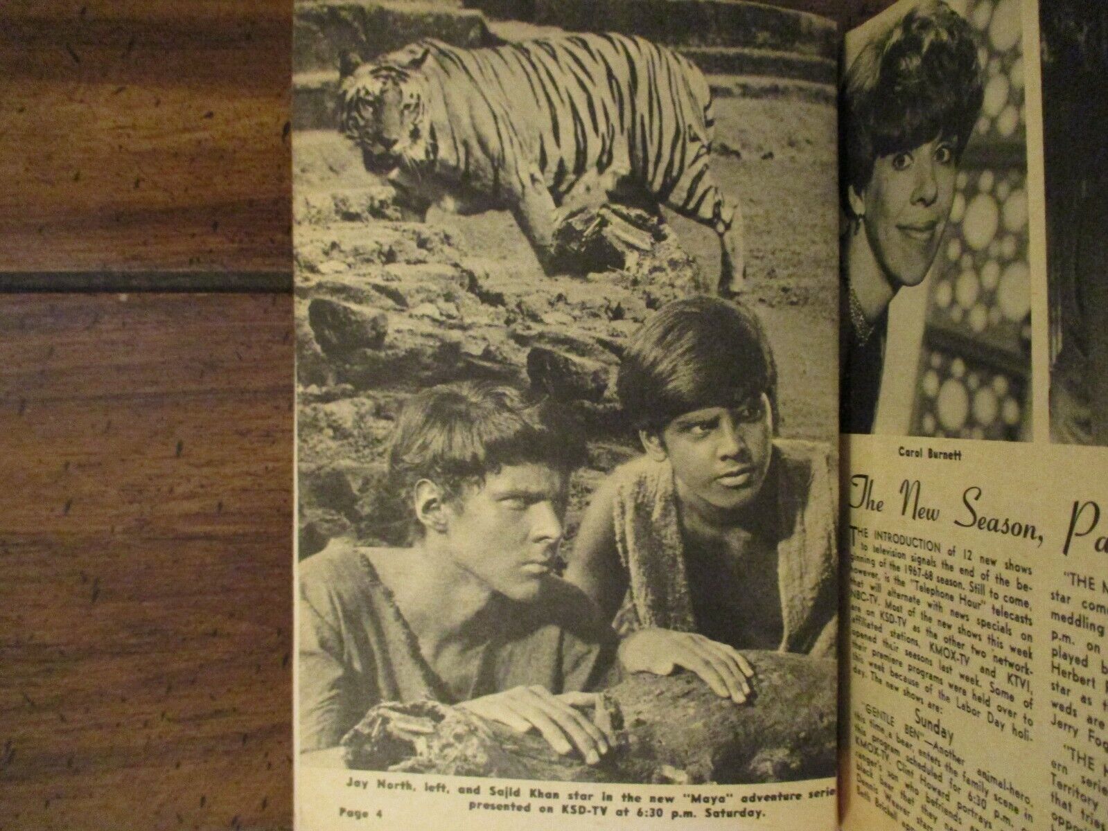 9/1967 St. Louis TV Maga(FALL PREVIEW/JAY NORTH/MANNIX/HIGH CHAPARRAL/GENTLE BEN