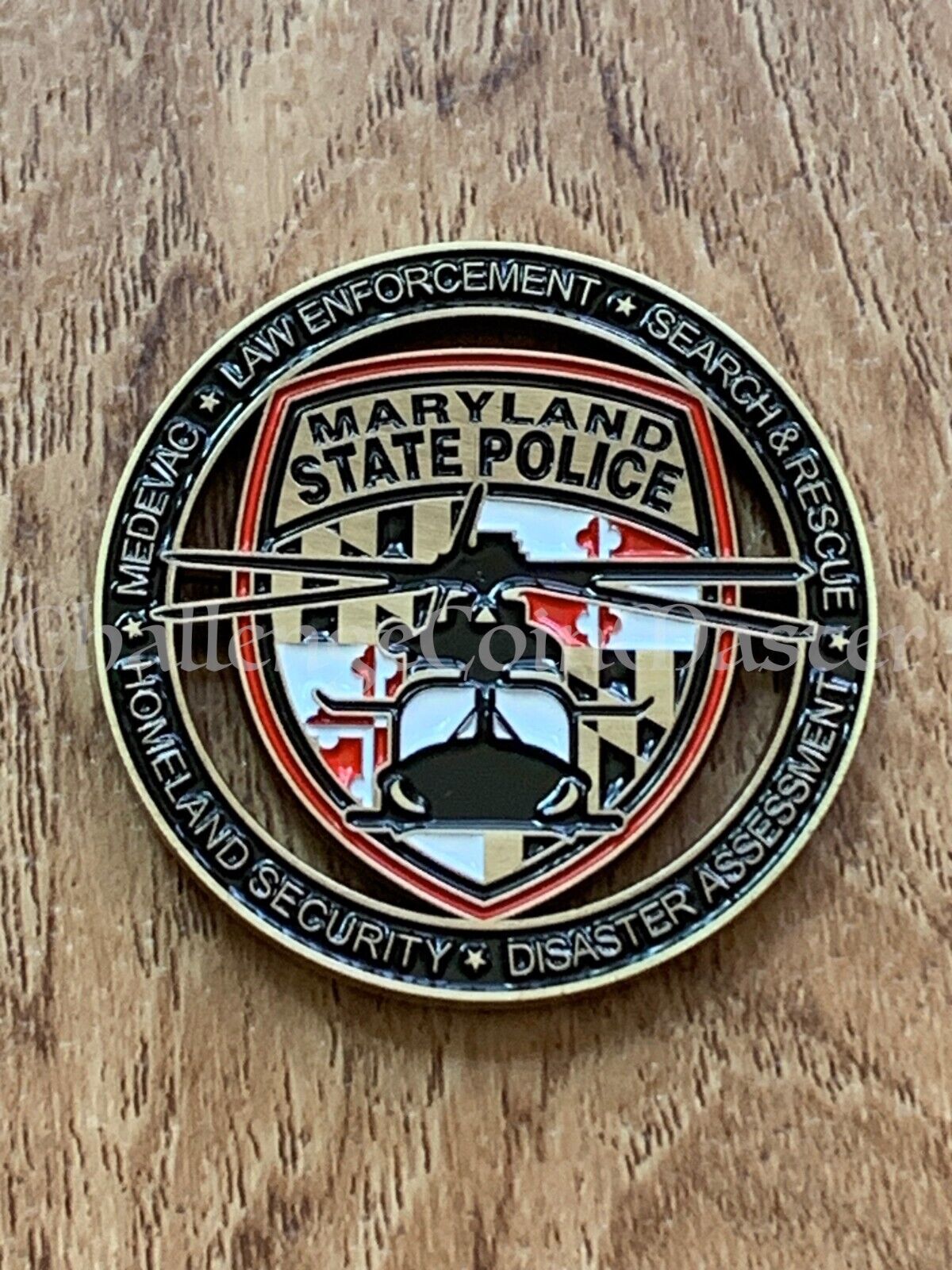 E92 Maryland State Police HELICOPTER AVIATION Challenge Coin