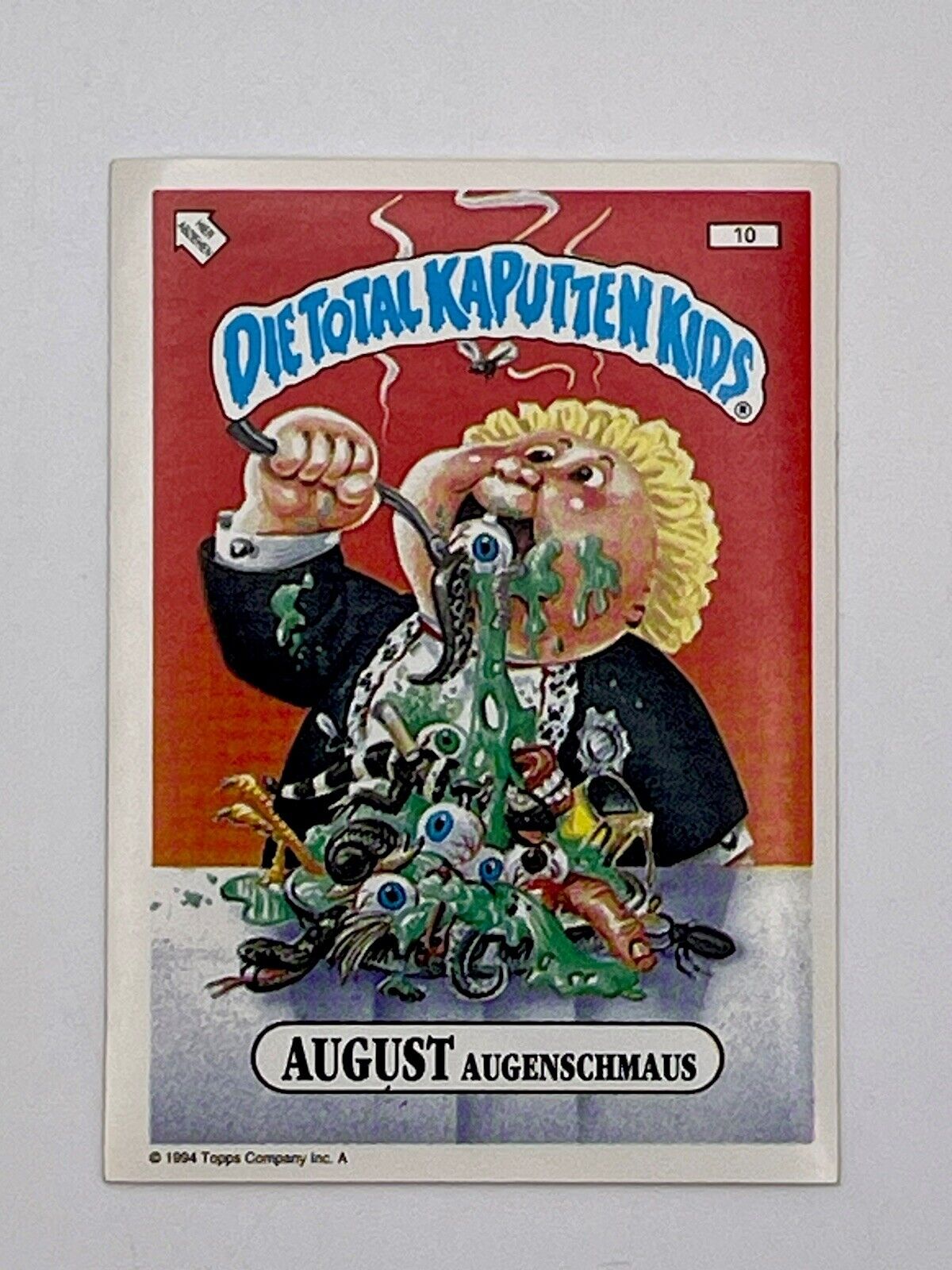 Die Total Kaputten Kids #10 Barfin Bart Garbage Pail Kids Germany 1994