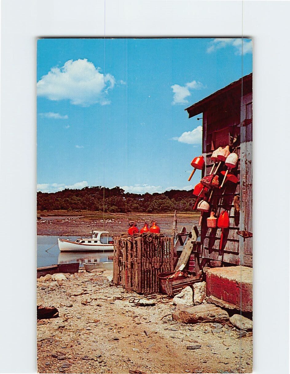 Postcard Lobsterman\'s Boat & Gear