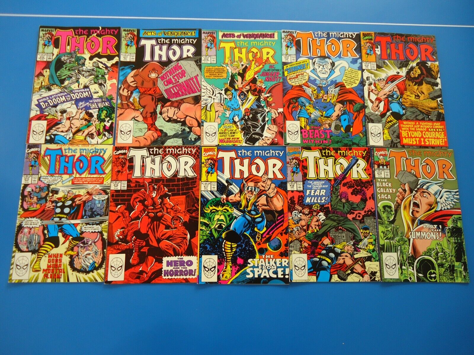 Marvel Comics The Mighty Thor #410 411 412 413 414 415 416 417 418 419