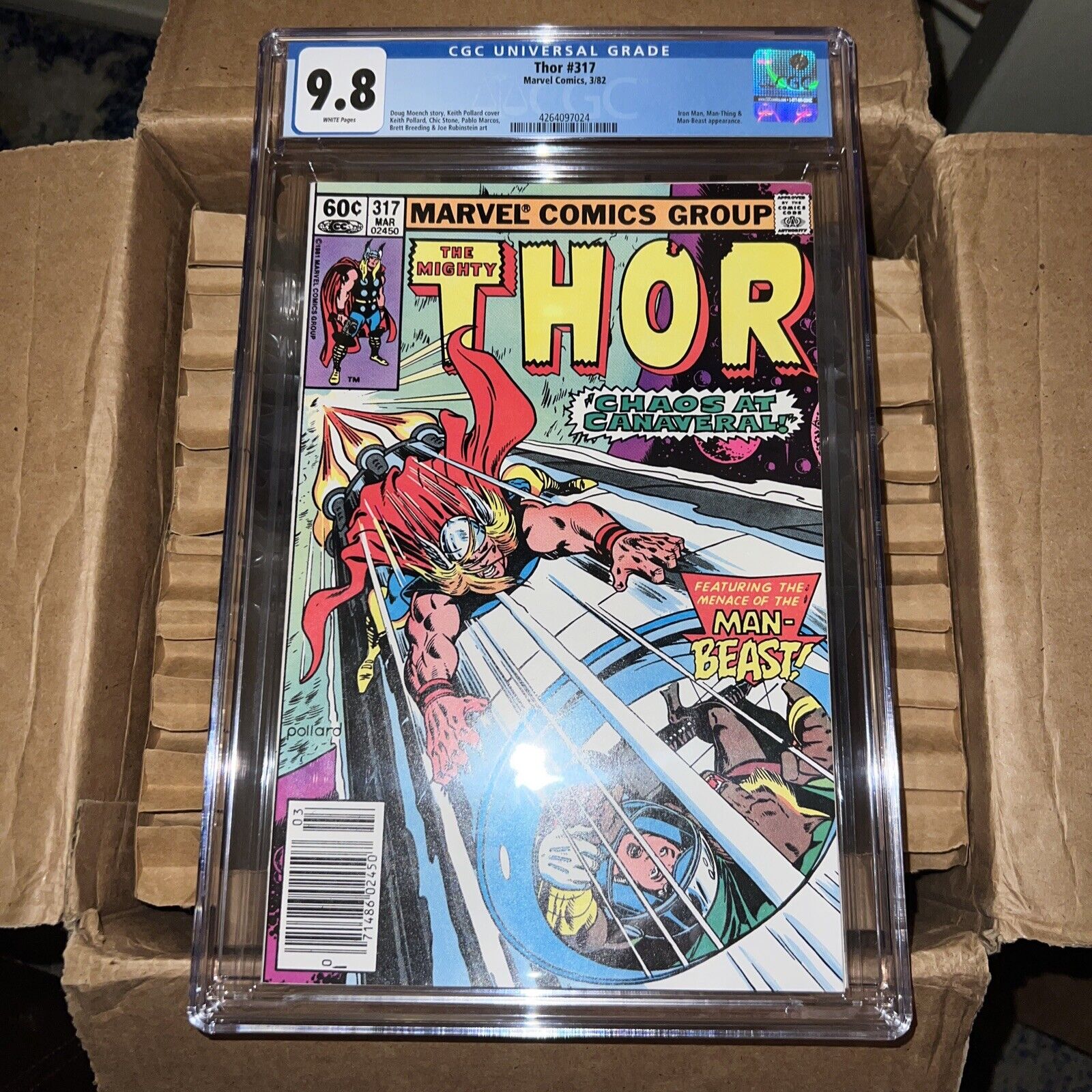 Thor #317 1982 CGC 9.8 Journey Into Mystery Comic Book Doug Moench