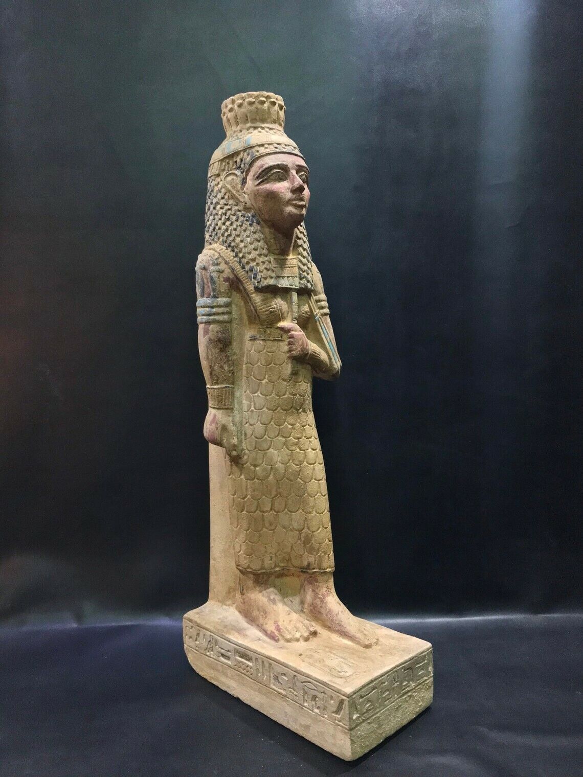 Gorgeous RARE ANTIQUE HATSHEPSUT The Queen of Egypt with Egyptian hieroglyphs