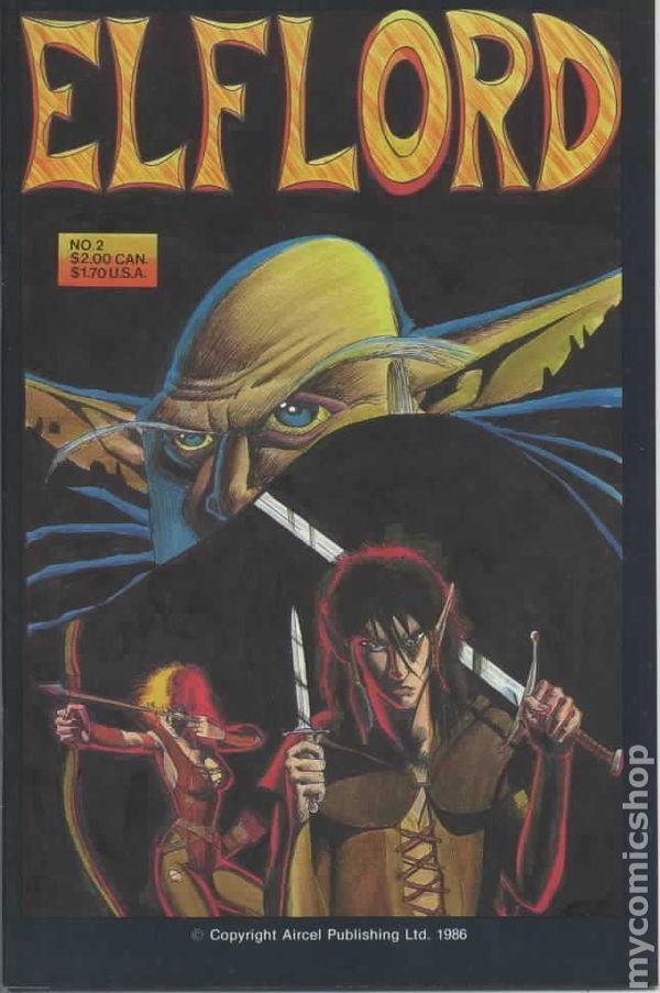 Elflord #2 VG 1986 Elflord 1st Series Stock Image Low Grade