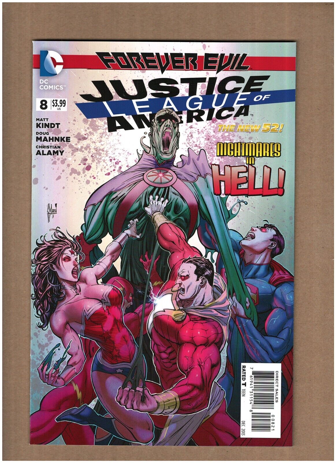 Justice League of America #8 DC Comics New 52 2013 Guillem March Variant NM- 9.2