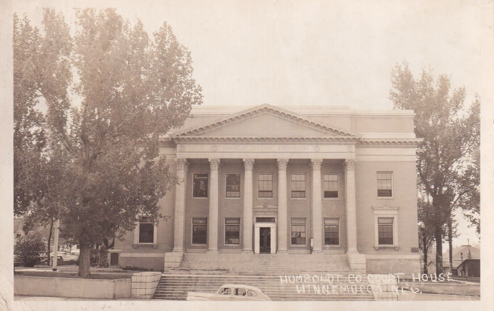 c1940\'s Humboldt County Court House Winnemucca Nevada NV RPPC Photo Postcard