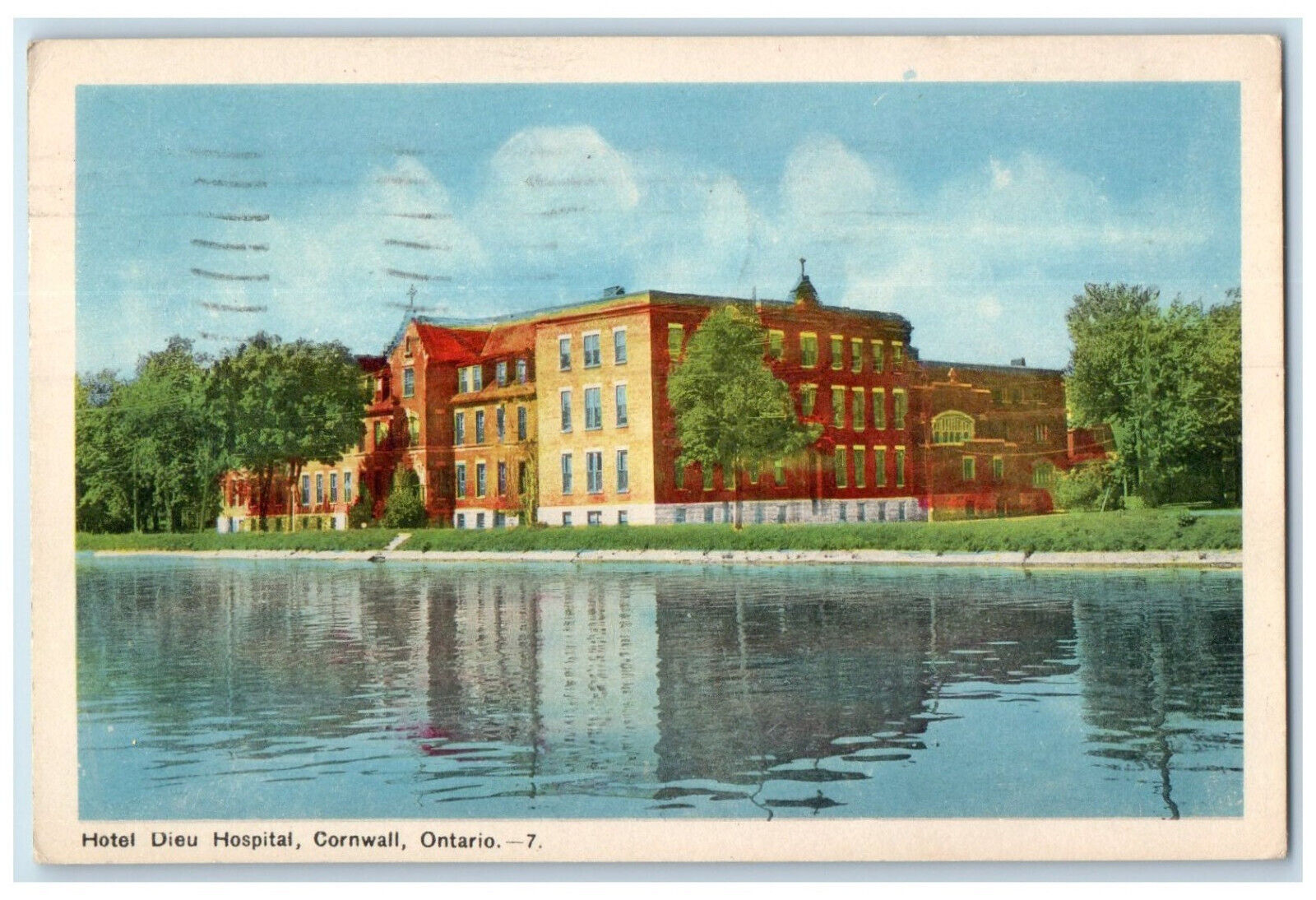 1952 Hotel Dieu Hospital Cornwall Ontario Canada Vintage Posted Postcard