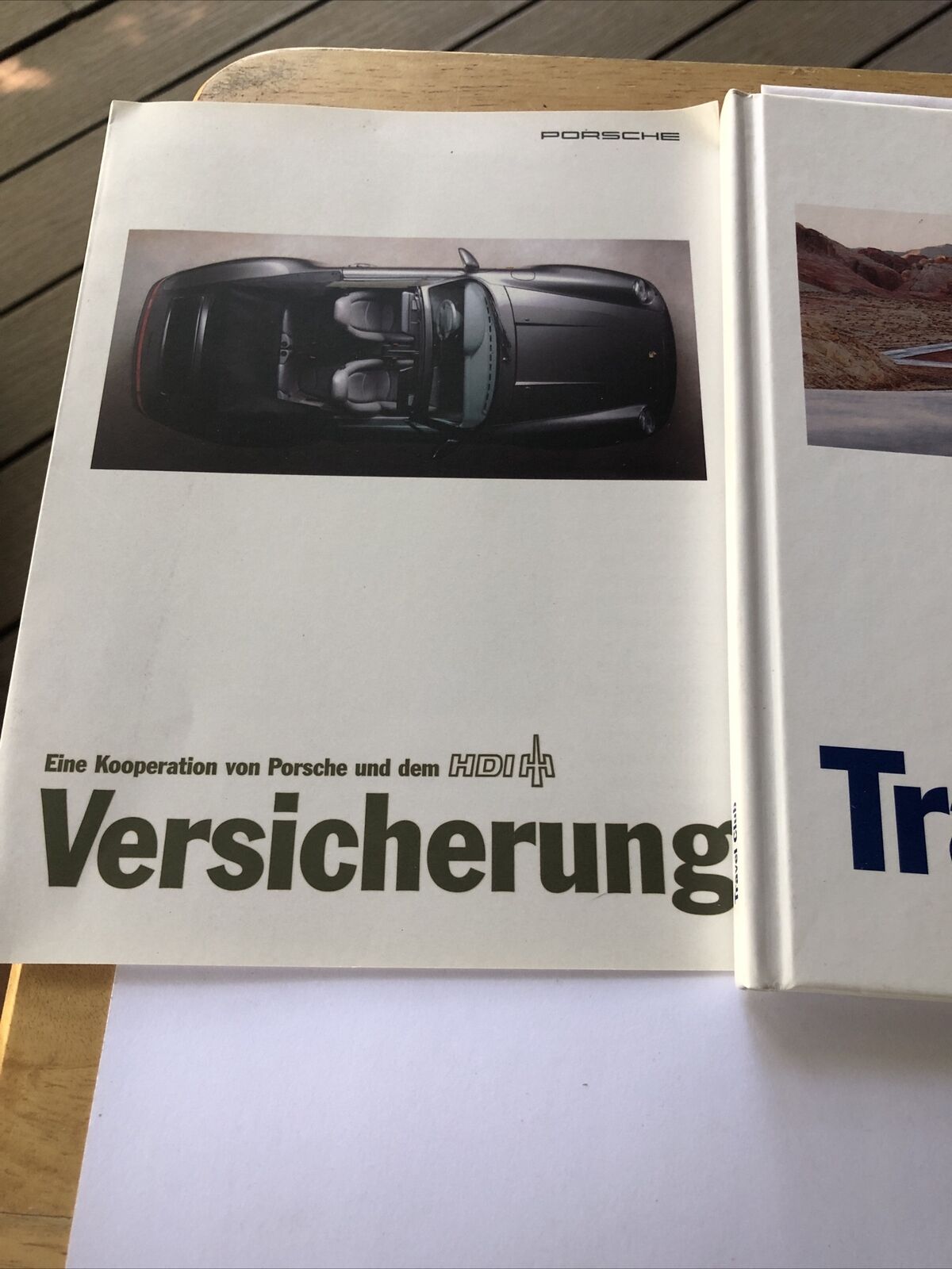 Three Porsche Brochures Travel Club In German￼