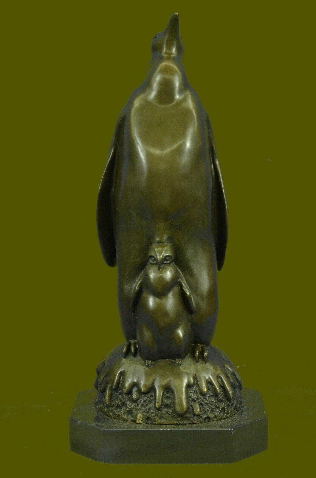 Penguin Duo Bronze By Milo Sculpture Figurine Abstract Mid Century Artwork Sale
