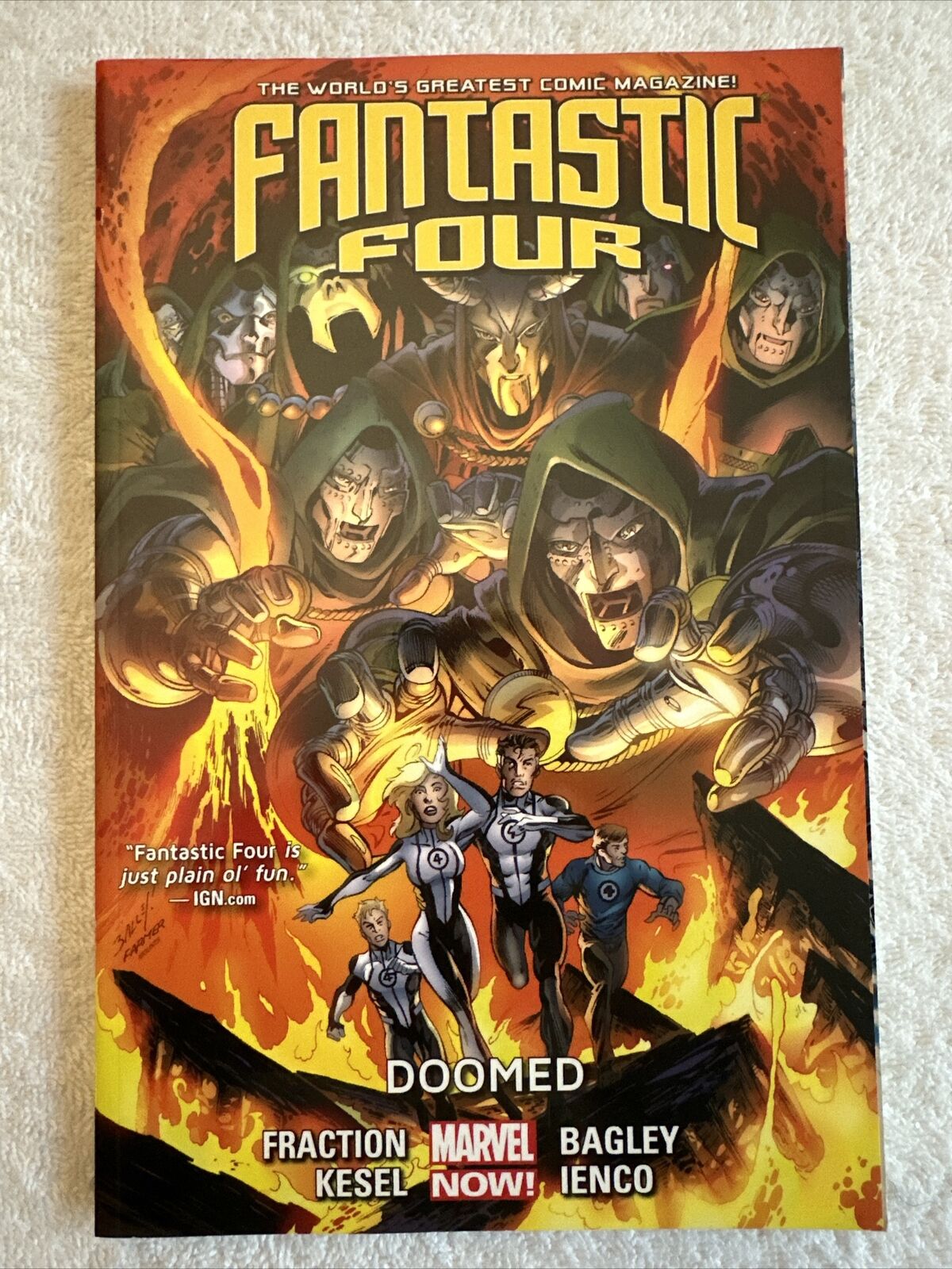 Fantastic Four Volume 3 Doomed Fraction Kesel Bagley Jenco Marvel Now Comics