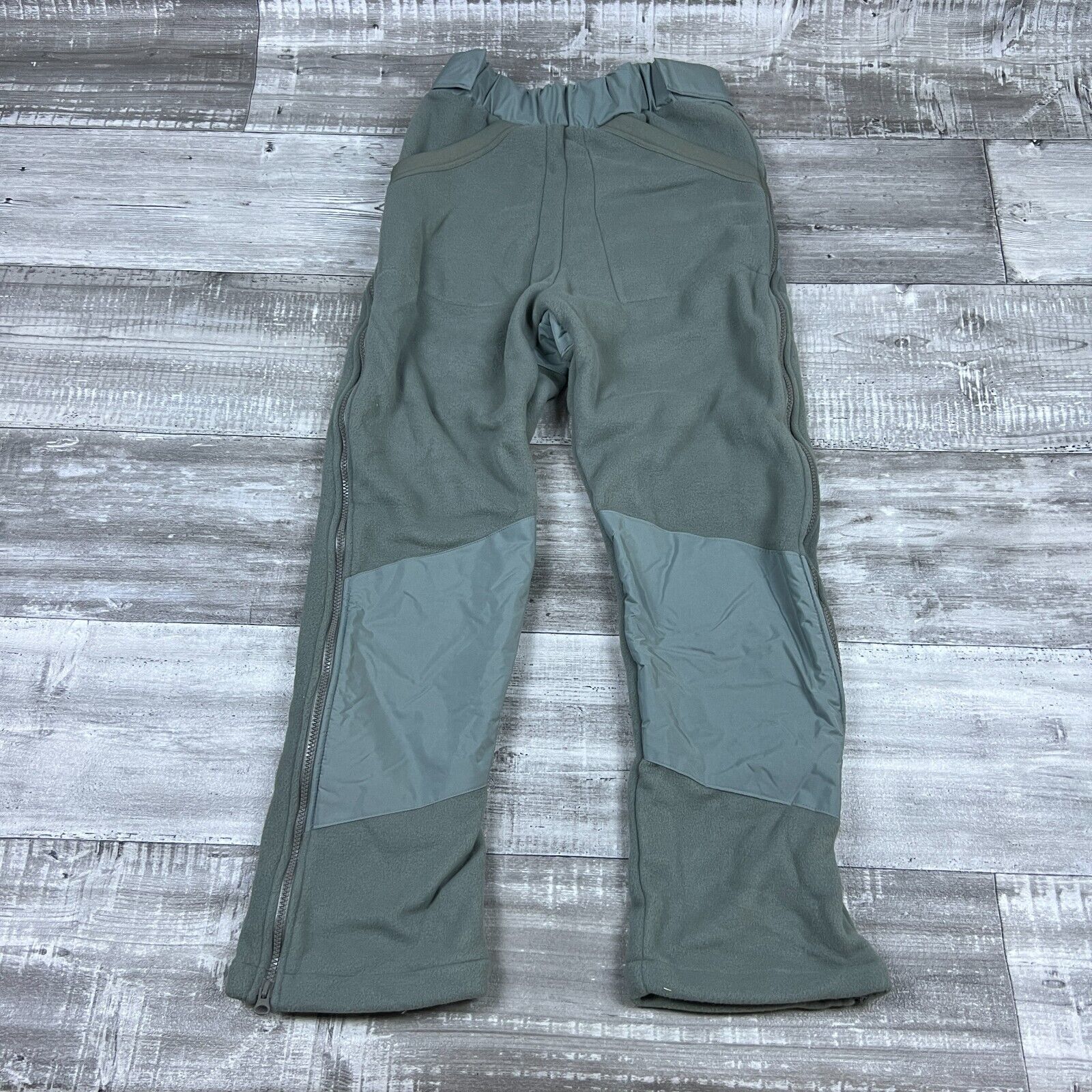 Military Polar Fleece Pants Mens Small Regular Green Side Zip
