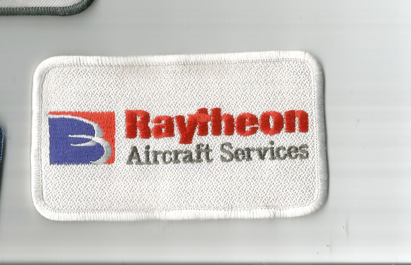 Raytheon Aircraft Services employee/pilot patch 2-3/8 X 4-3/8 #9831